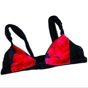 Beach Riot Rose Print Bralette Top